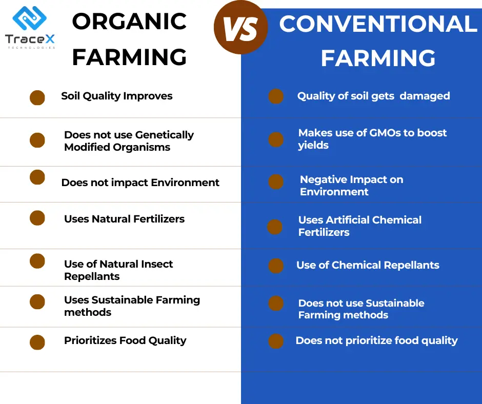 comparison of organic gardening vs. conventional benefits