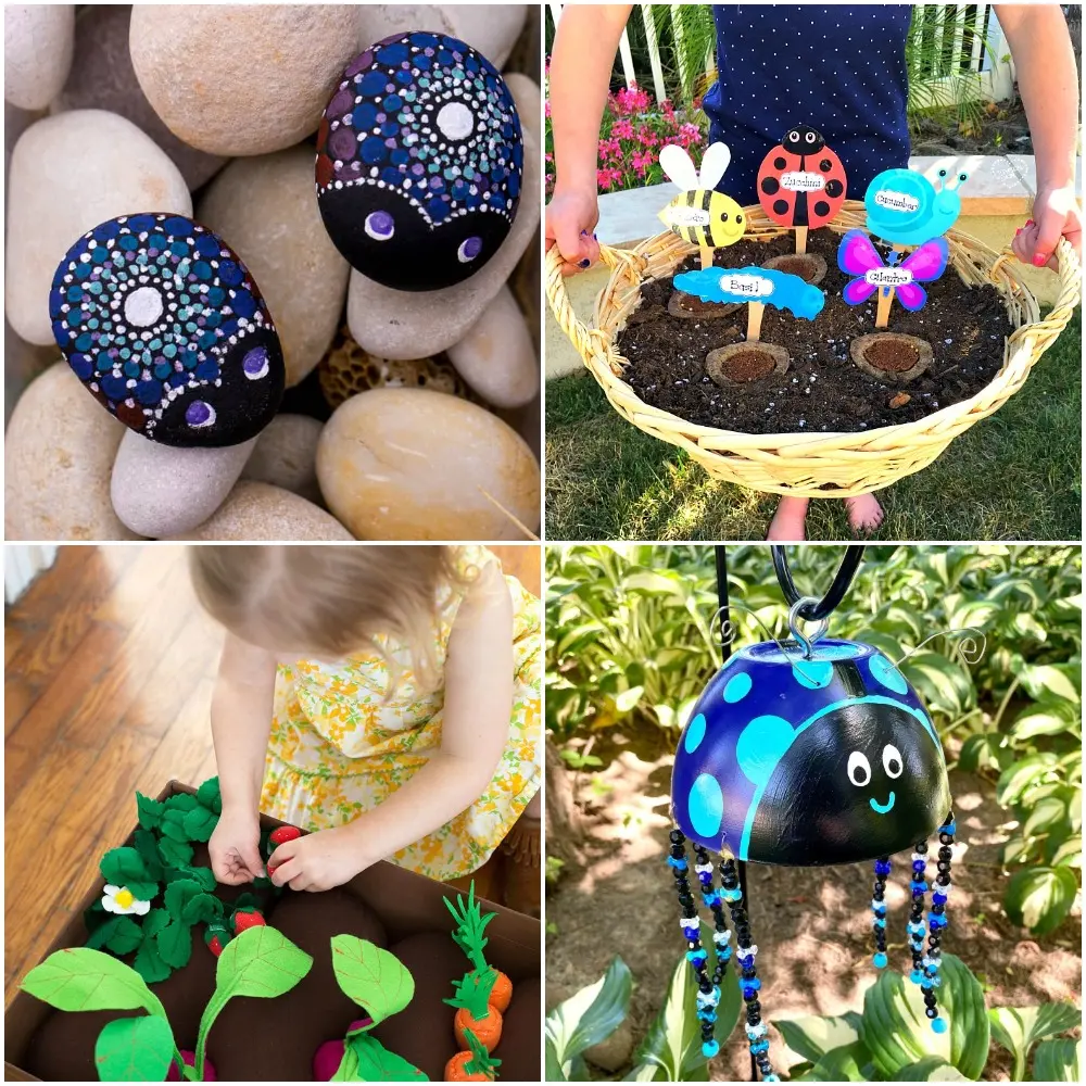 crafting with natural materials from the garden fun gardening activities for children