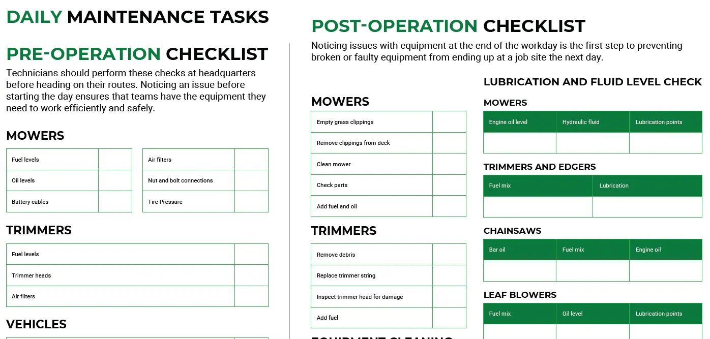 tools and resources for effective maintenance garden checklist