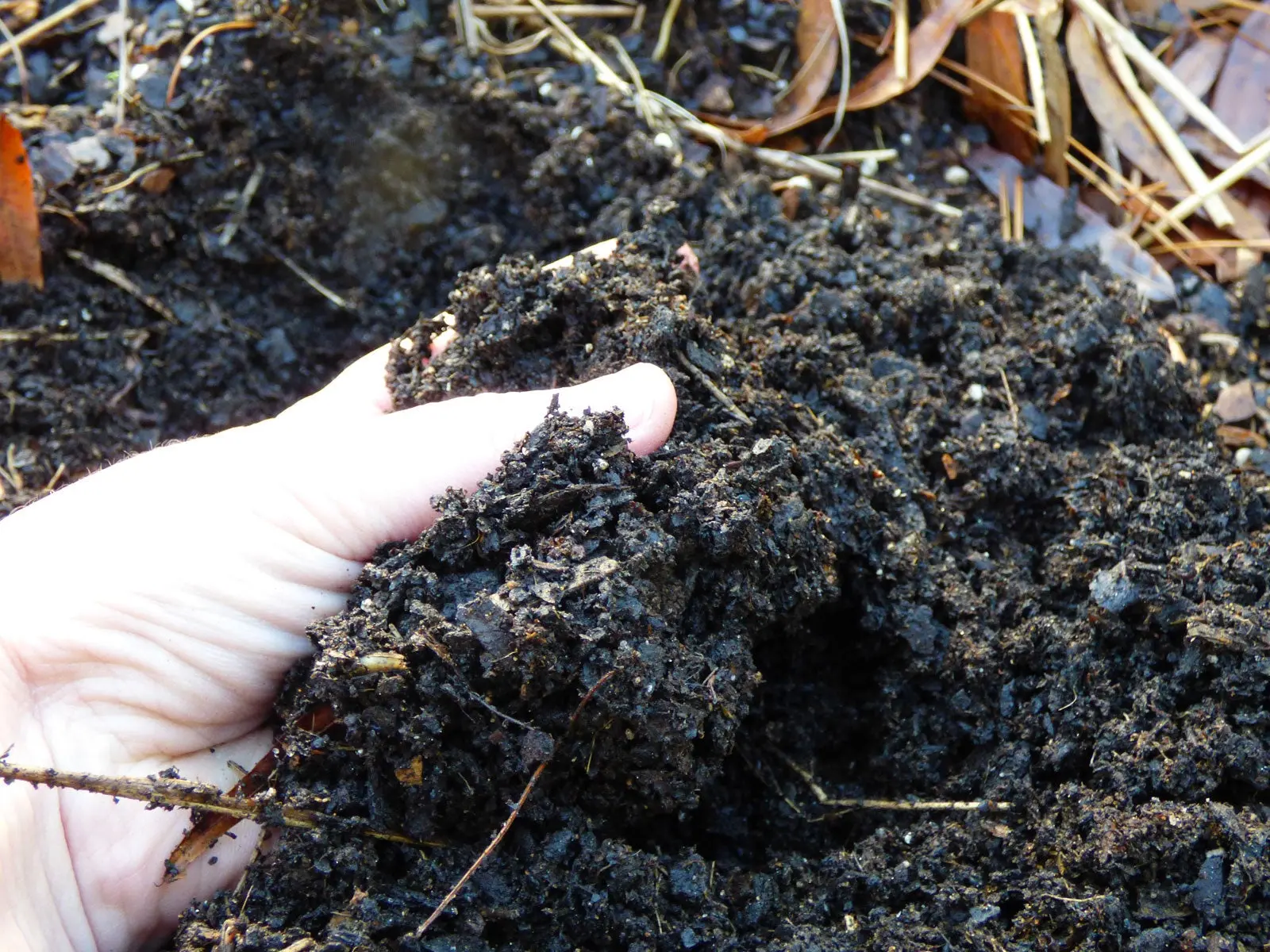 using incomplete compost in your garden